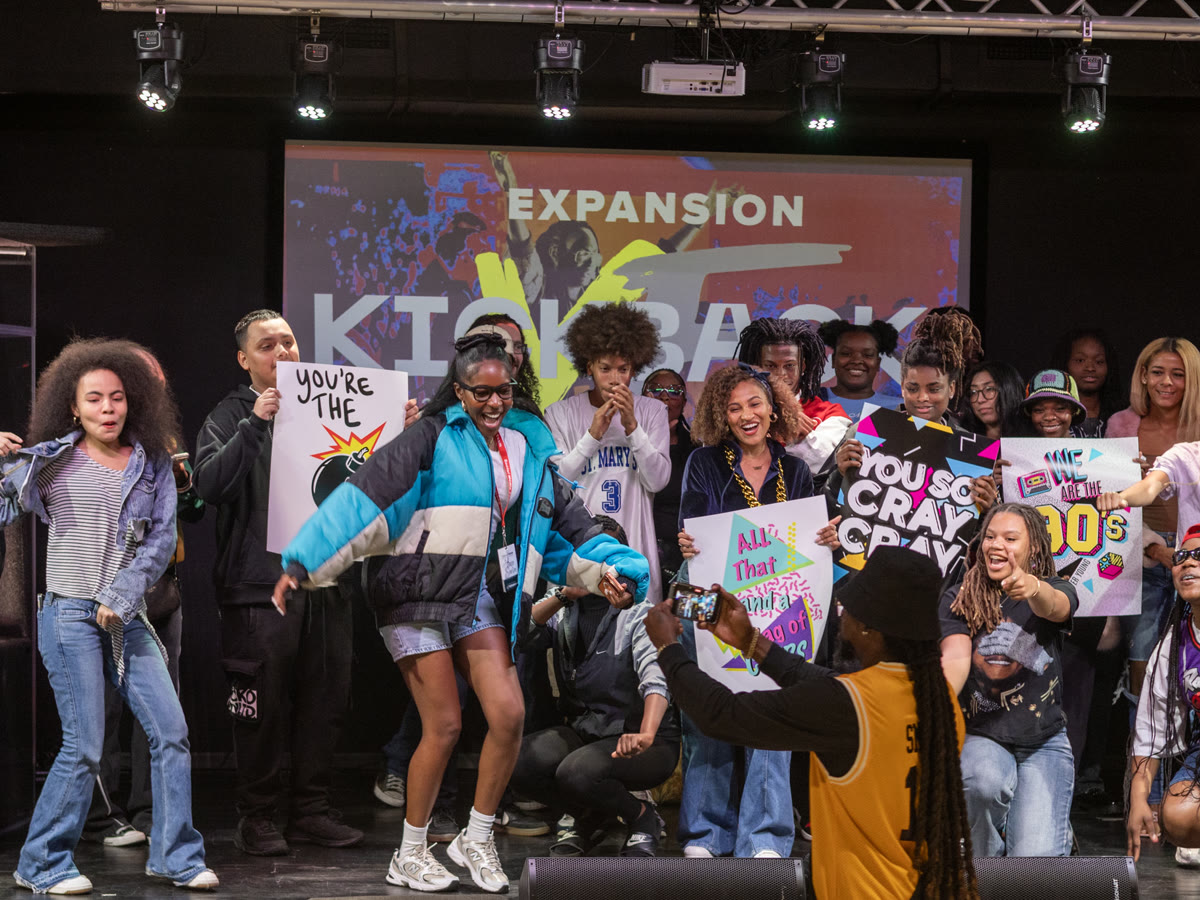 Young Followers celebrating together on stage
